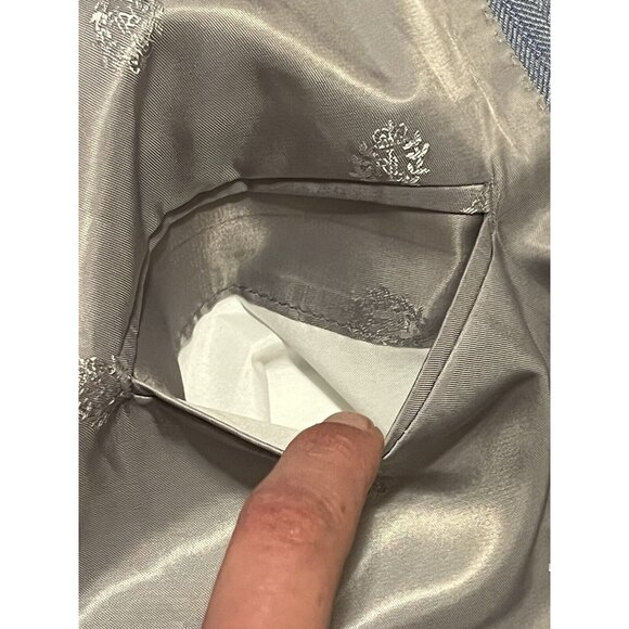 Lauren Ralph Lauren Blazer Men’s 40R Blue Silk Wool Blend Career Classic - Picture 14 of 16